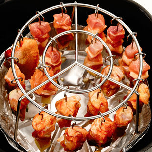 Air Fryer Grill 316 Stainless Steel Kitchen Hanging Stove Vertical Barbecue Skewers Barbecue Accessories 304 Grill Sticks Grill Needles