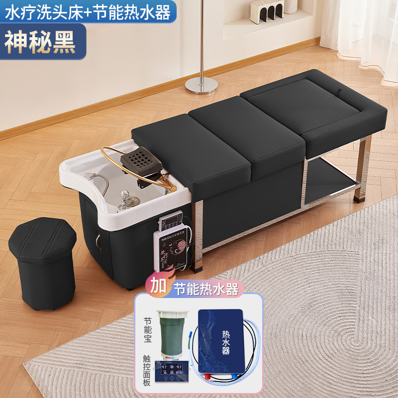 Misterioso negro + ciclo de agua + calentador de agua