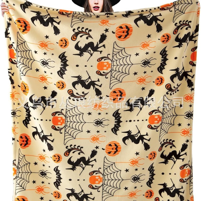 2025年アマゾンのホットなハロウィーンとクリスマスの限定ギフトブランケット工場卸売は写真で印刷できます|undefined