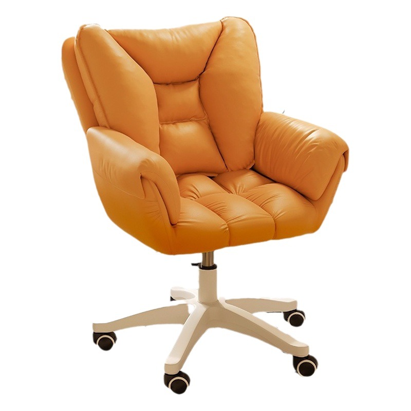 Silla de la computadora hogar cómodo dormitorio de las niñas Silla de maquillaje dormitorio estudiante universitario Escritorio de larga sesión respaldo silla giratoria de elevación