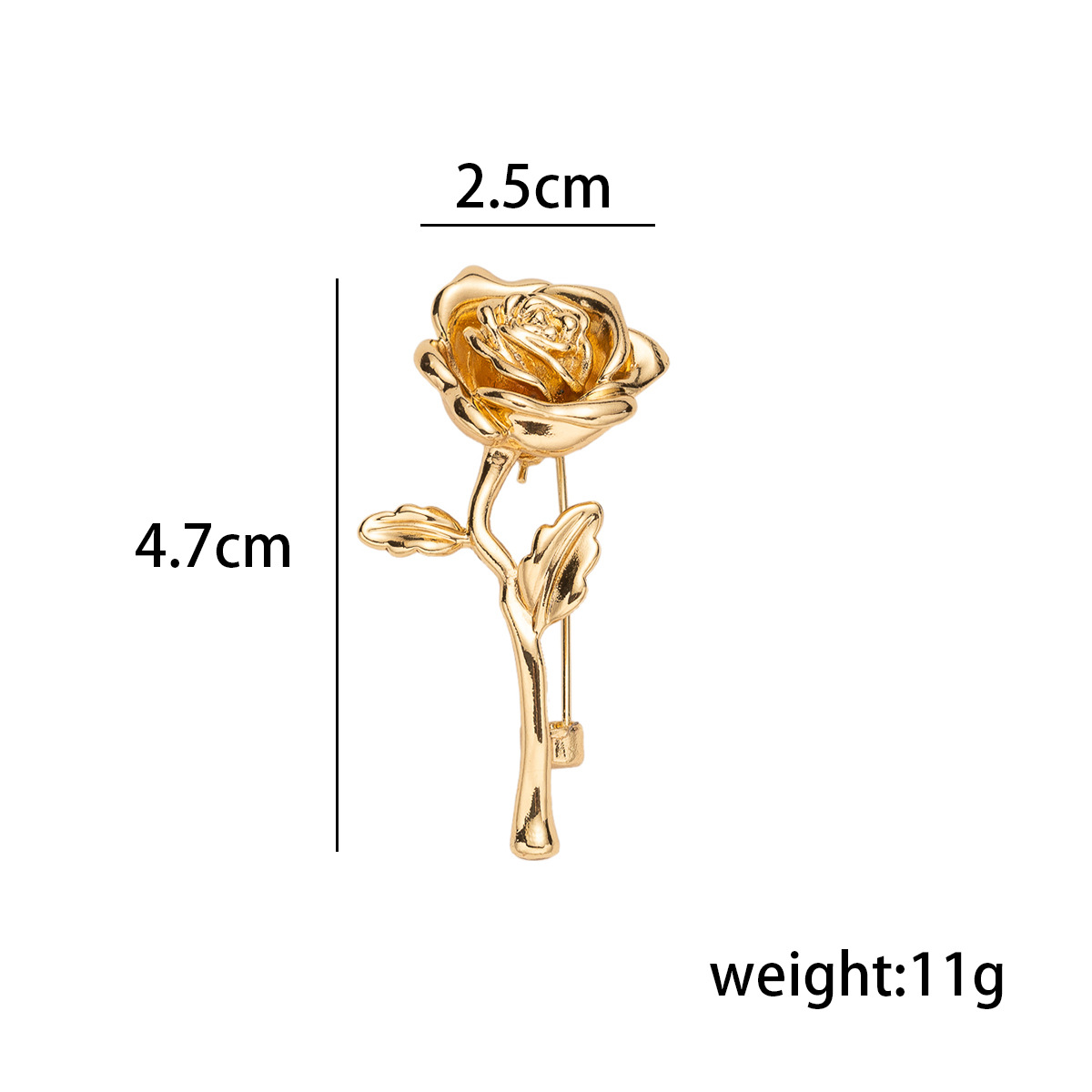 Minimalistische rozen broche heren high-end kostuumjas revers speld accessoire premium feel jas badge_voghion.com