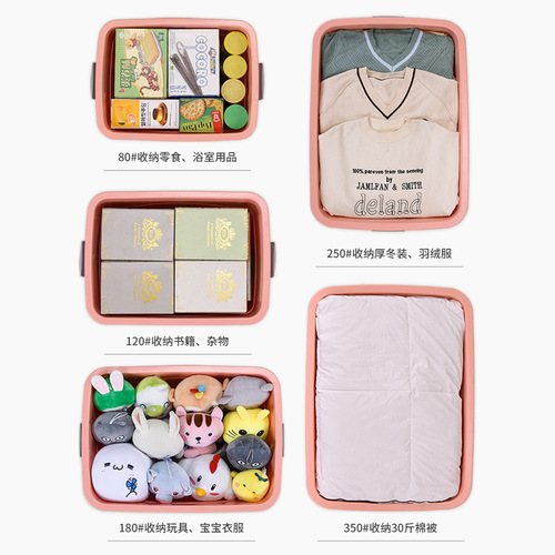 Storage box, extra large plastic box for household items, wholesale storage box, clothes storage box, dormitory thickening storage box