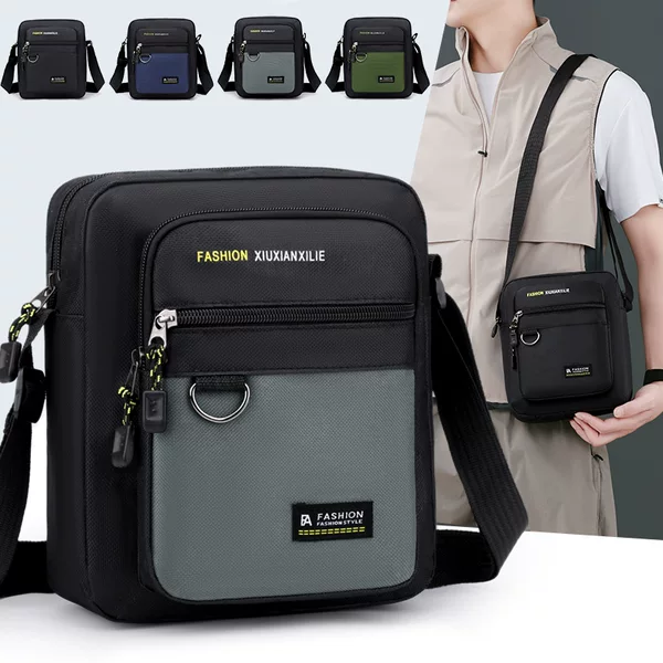 Men's Crossbody Bag 2026 New Model Multifunctional Nylon Wholesale Fashion Fabric Business Shoulder Bag Trendy Versatile Men's Bag