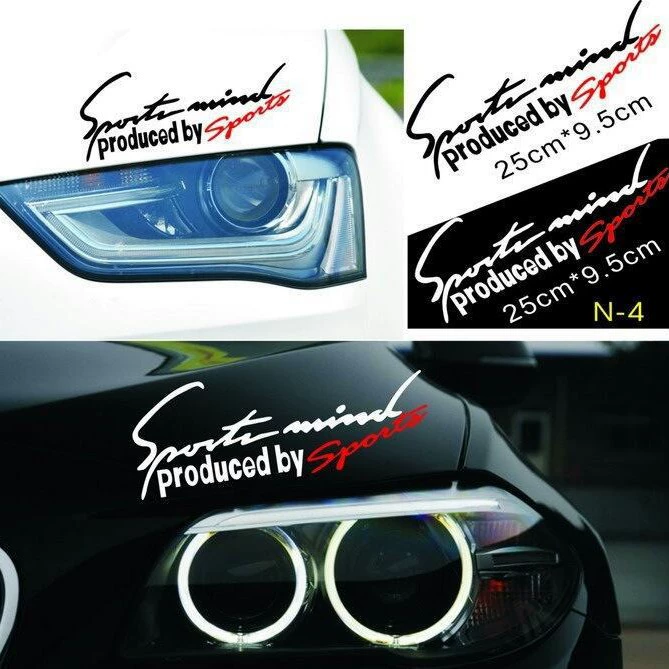 Автомобильная световая наклейка для бровей Светоотражающая Автомобильная наклейка Спортивная Персонализированная световая наклейка для бровей Спортивная легкая наклейка для бровей небольшой размер