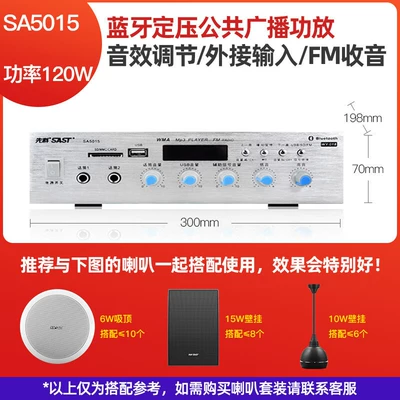 Car speaker/subwoofer High-power Professional Audio Air Amplifier - silver-bluetooth-high-power-version-120w