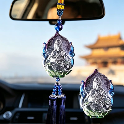 Buddha car pendant rearview mirror: Car hanging - section-c