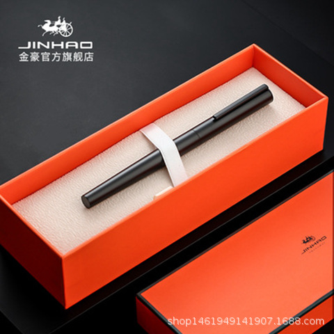 Jinhao 35 pluma de acero extremadamente negro metal adulto Oficina regalo para estudiantes y profesores al por mayor para la práctica de la caligrafía