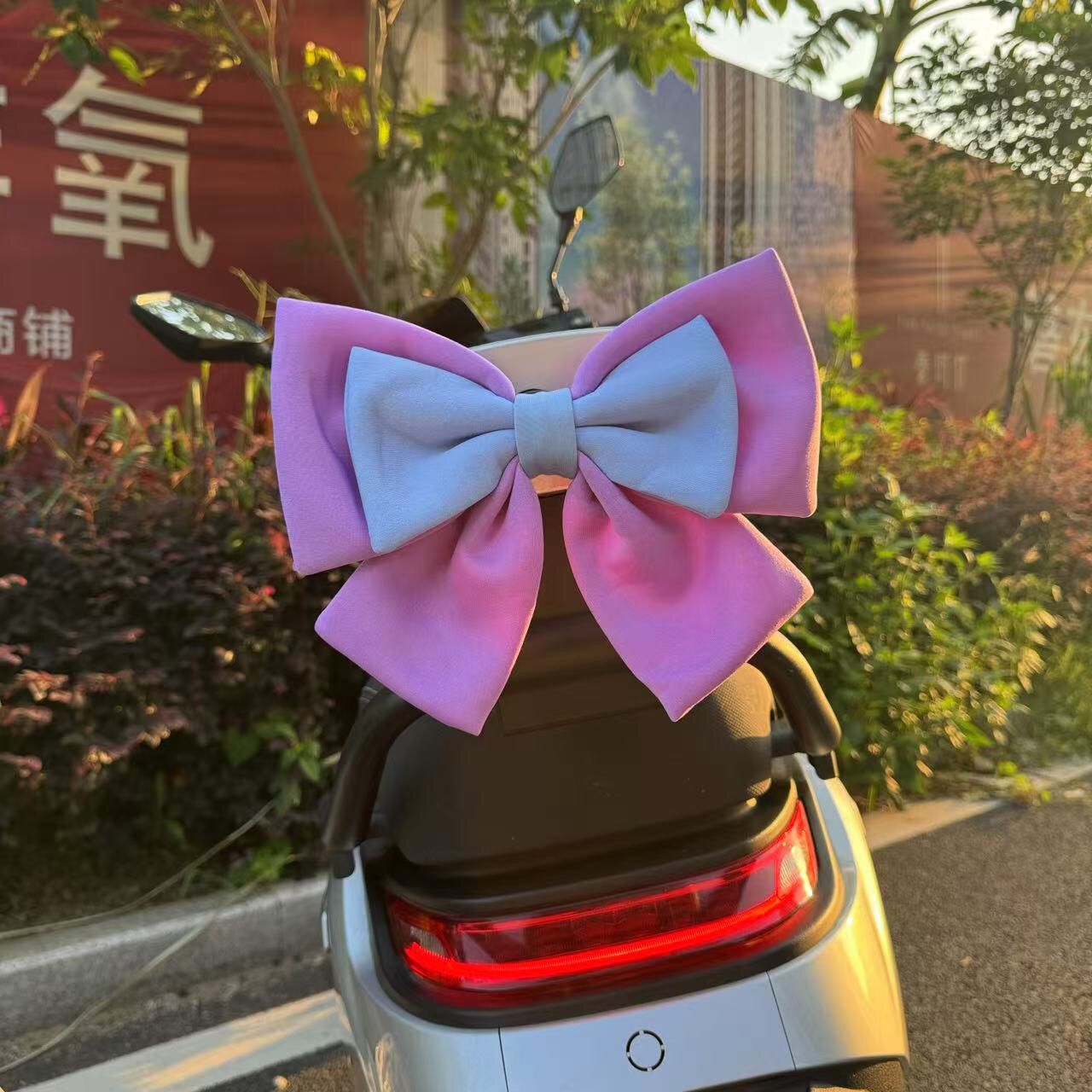 Electric Car Bow Decoration Accessories Yadi Aima Bell Electric Scooter Tail Popular Cute Accessories