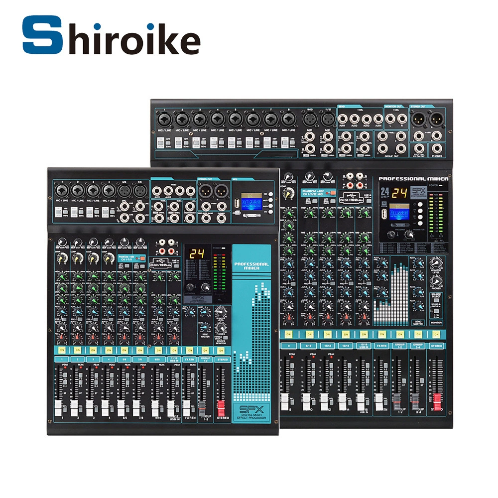 GAX-MX16 профессиональная конференция Свадебное представление MP3 Bluetooth 16 каналов с эффектом 24DSP