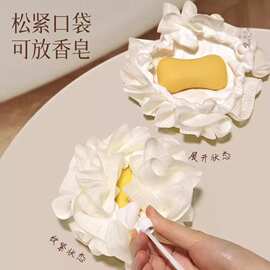 沐浴花球高档二合一不散超柔软搓澡浴花浴球可裹肥皂大号洗澡浴花