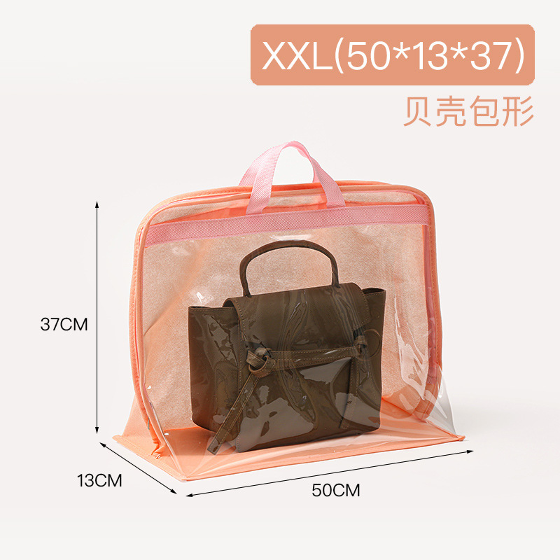 Bolsa bolsa de almacenamiento armario para el hogar colgando bolsa de cuero bolsa de polvo transparente bolsa de almacenamiento visual artefacto al por mayor