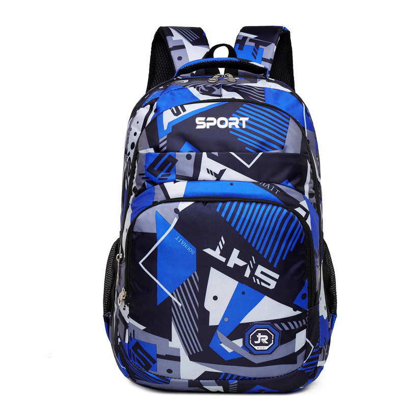 Venta al por mayor nueva mochila de nailon de gran capacidad bolso de computadora de camuflaje casual simple bolso escolar para estudiantes de secundaria Oxford para hombres