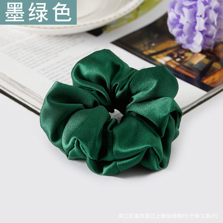 19 M 3,5 CM banda de pelo de seda banda de goma gruesa alta elástica Cola de Caballo updo cuerda de pelo accesorios para el cabello hembra Flor de seda de morera tocado