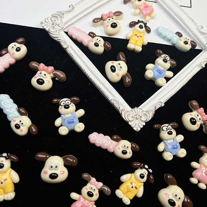 Cute overall, cartoon glasses, cream phone case, hairgrip, accessories, DIY 4