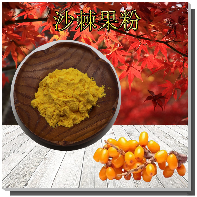 沙棘果粉无中间商水溶性喷雾干燥果粉色泽均匀新疆小果沙棘果汁粉