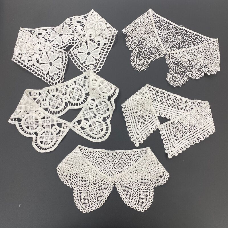 Milk Silk Embroidery Shoulder Collar Hollow Corsage DIY Lace Accessories Embroidered Frayed Edge Children's Clothing Water-Soluble Lace Doll Milk Silk Embroidery Shoulder Collar Hollow Corsage DIY Lace Accessories Embroidered Frayed Edge Children's Clothing Water-Soluble Lace Doll