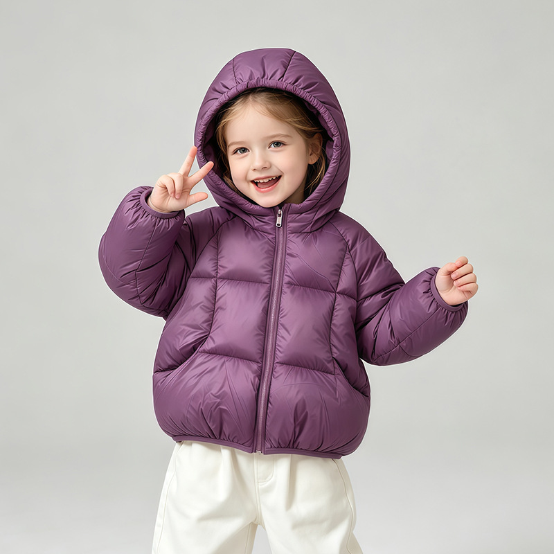 2026 nuevo abrigo de invierno para niños ropa de algodón de invierno ligera y delgada ropa de algodón de invierno gruesa ropa de algodón corta