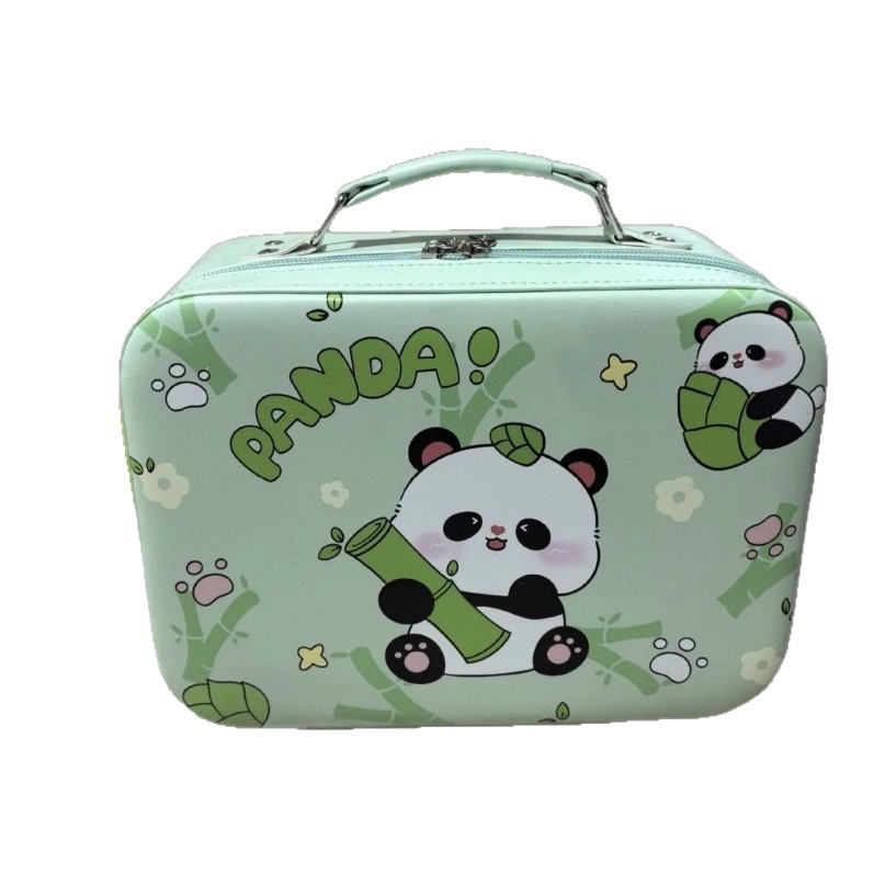 Caja de maquillaje de gran capacidad, bolsa de maquillaje portátil, caja de almacenamiento portátil, diseño de nicho de cosméticos multifuncional