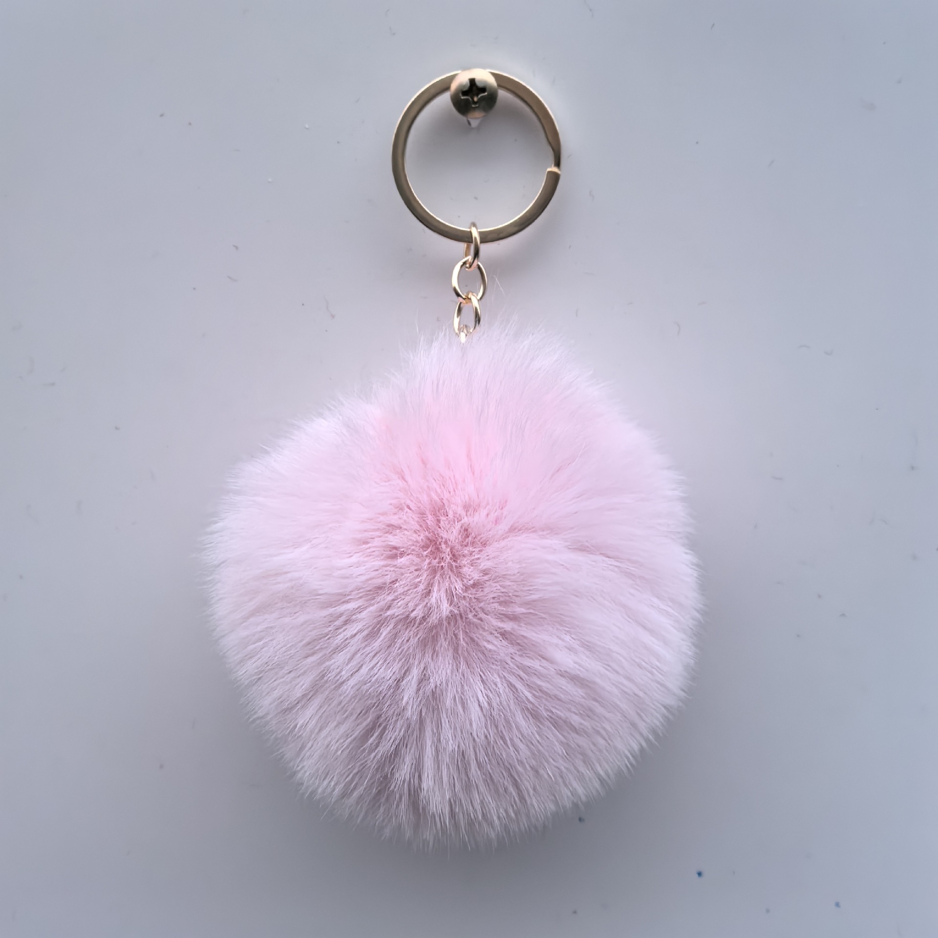 Elemento verde colgante cuerda llavero de peluche de piel artificial bolsa de lana corta colgante damas colgando bolsa accesorios al por mayor
