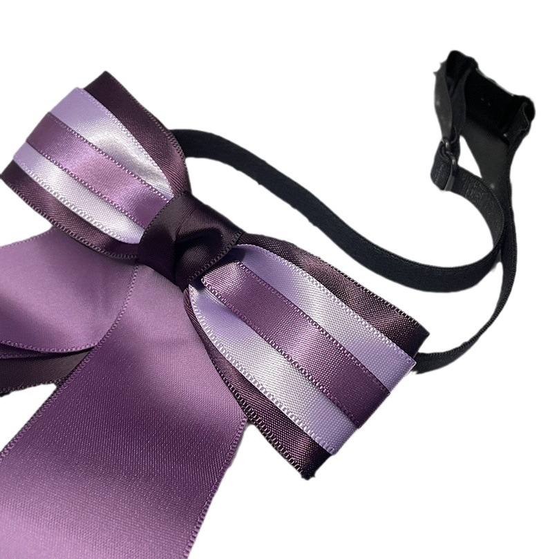 Headdress flower female hair accessories professional hair accessories suit bow tie hairpin ladies bank hotel collar flower professional matching purple