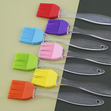 20cm透明柄分体硅胶油刷 耐高温厨房酱油烘焙刷油刷子户外烧烤刷