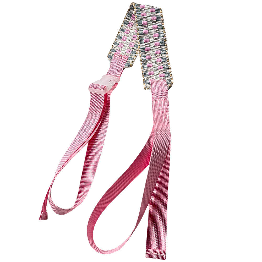 Pink tither wide shoulder strap