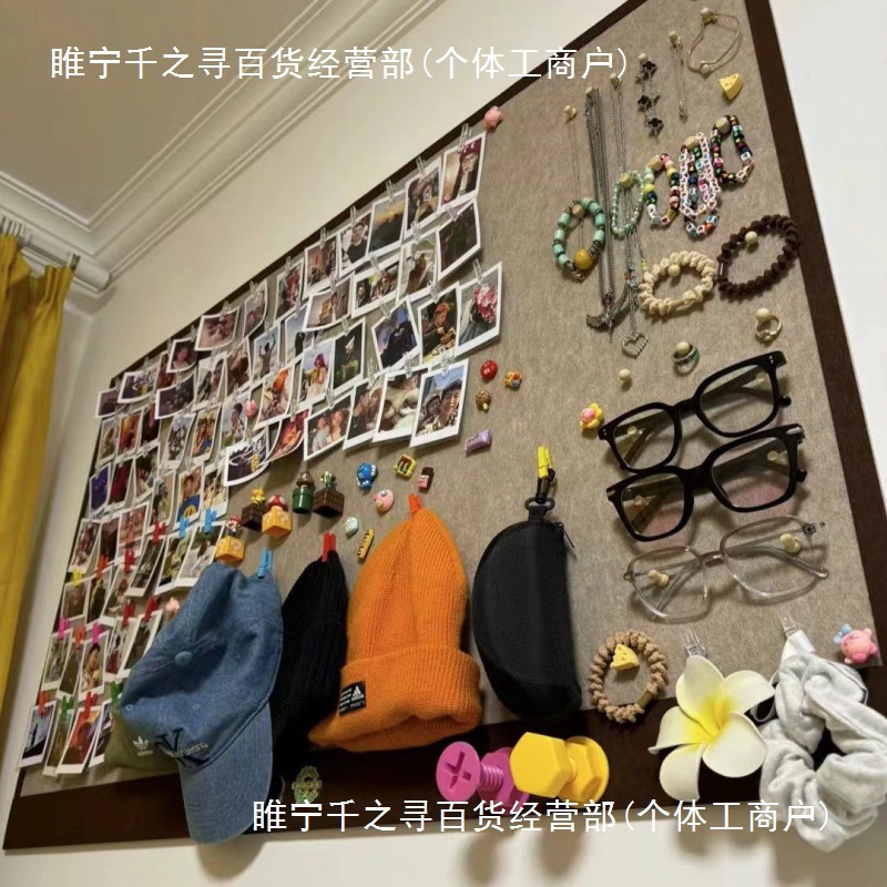 【次回购】毛毡板照片墙照片背景板毛毡背景板留言板文化墙背金属