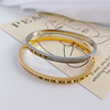 Small design women's bracelet stainless steel for beloved, trend jewelry, simple and elegant design, internet celebrity