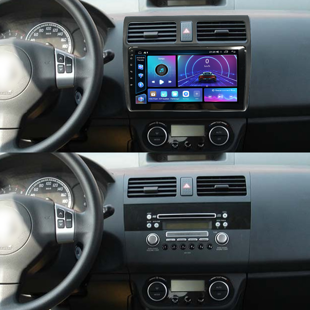Aplicable a 05 - 10 Suzuki Swift Android pantalla de control central de navegación de automóviles de cuatro núcleos / ocho núcleos