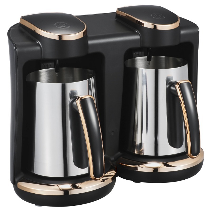 Fabricante de calentamiento eléctrico anti-splash venta directa cafetera turca punto rojo diseño de cafetera turca un botón hervir lentamente