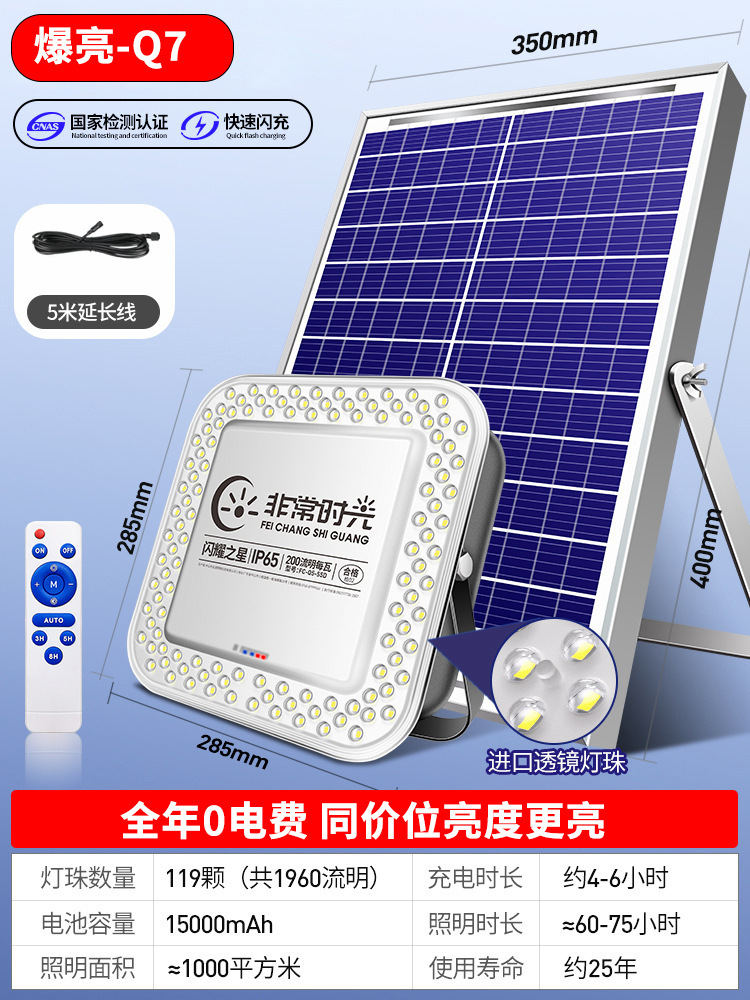 Q7-119 beads charging display + remote control + 5m copper wire