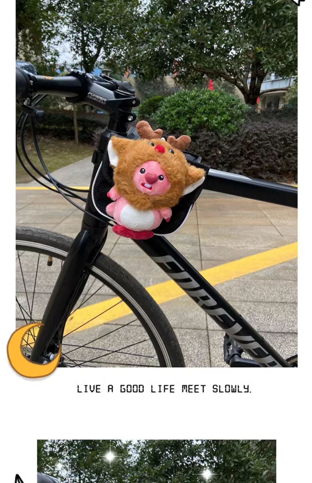 Little Beaver Ruby bicycle front beam bag cute upper tube bag mountain bike universal beam bag road bicycle
