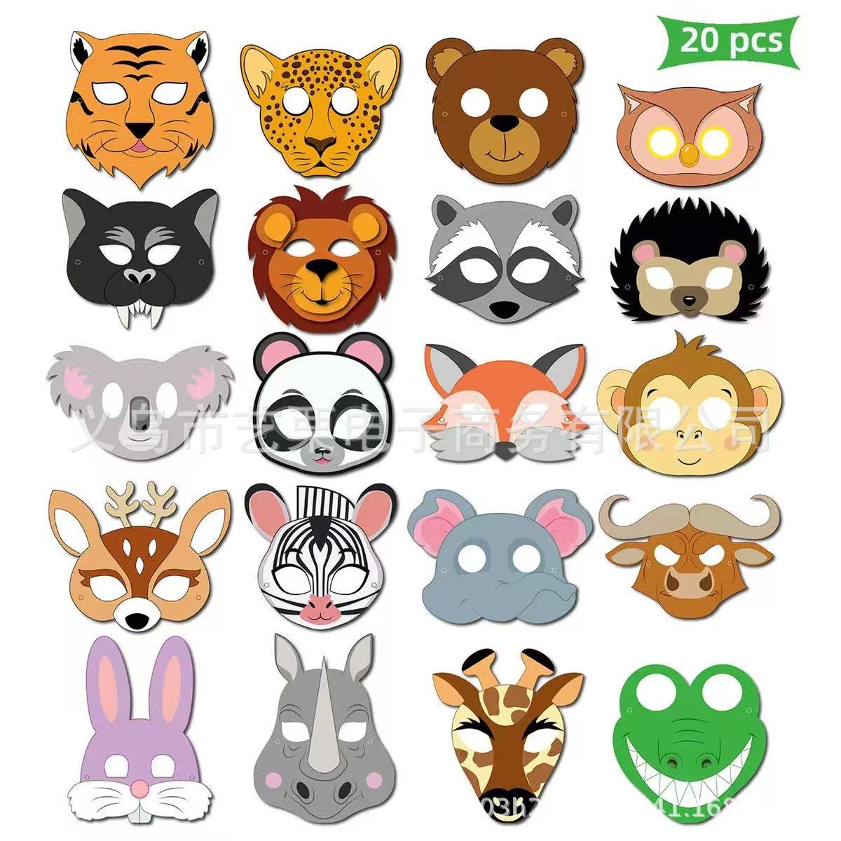 Cross-Border New Birthday Paper Mask Glasses Party Decoration Paper Glasses Supplies