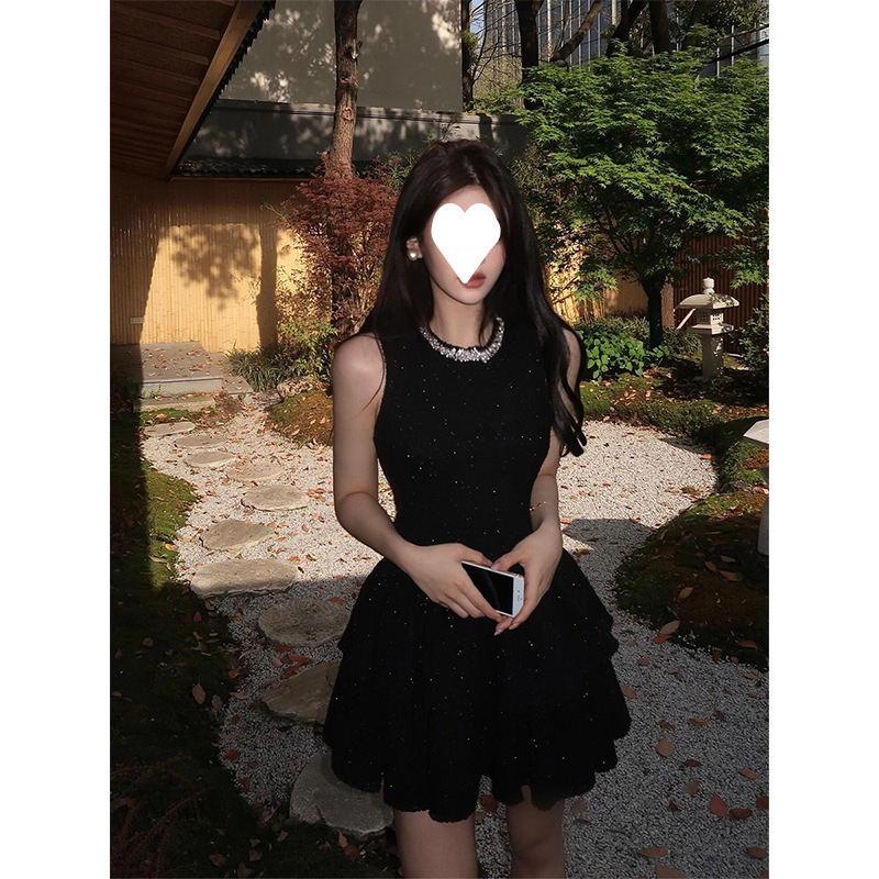 纯欲高级感套装裙辣妹V领镂空短袖连衣裙女夏季小个子收腰包臀裙|undefined
