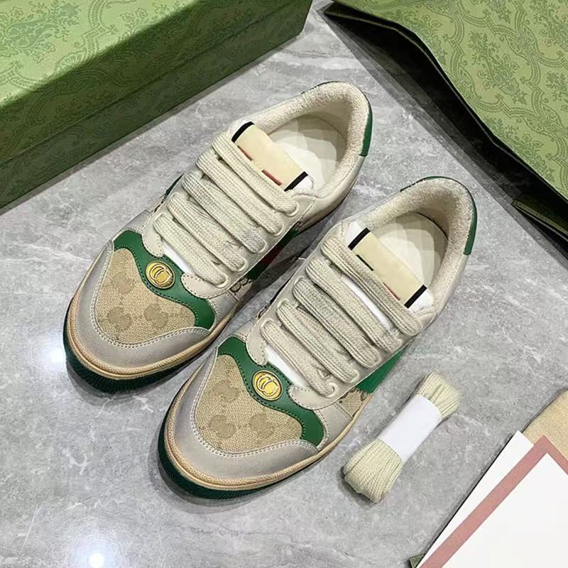 2026 Spring and Autumn Internet Celebrity Style Vintage Distressed Genuine Leather Dirty Shoes for Women, Versatile Sports Casual Couple's Dirty Shoes for Men