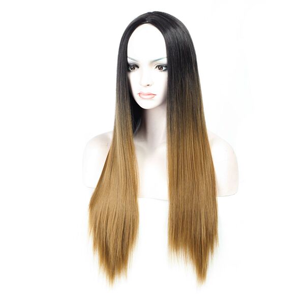 Wig with hair parting