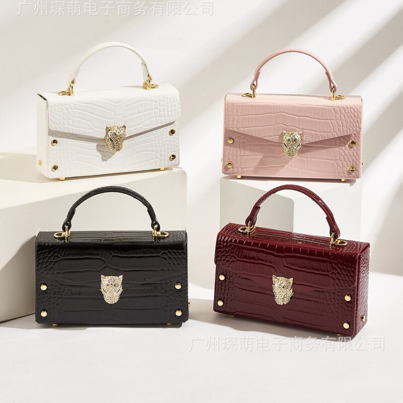 2025 New Crocodile Belly Women's Shoulder Bag Casual Real Crocodile Belly Leather Cross-Body Bag Fashionable and Atmospheric Women's Bag