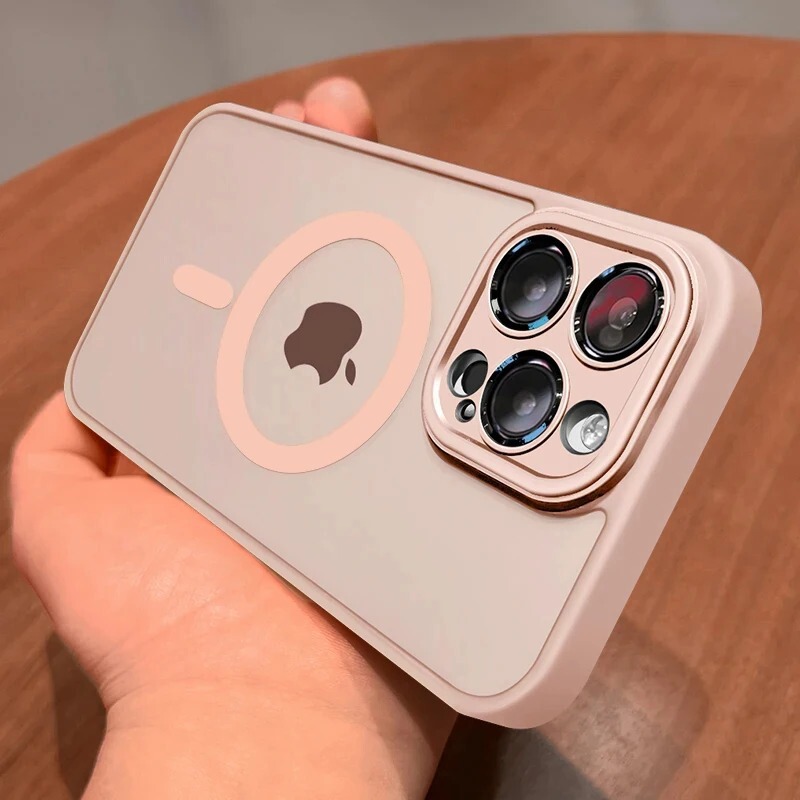 适用iPhone17磁吸手机壳雅盾肤感磨砂半透苹果16PROMAX精孔硬套15|undefined