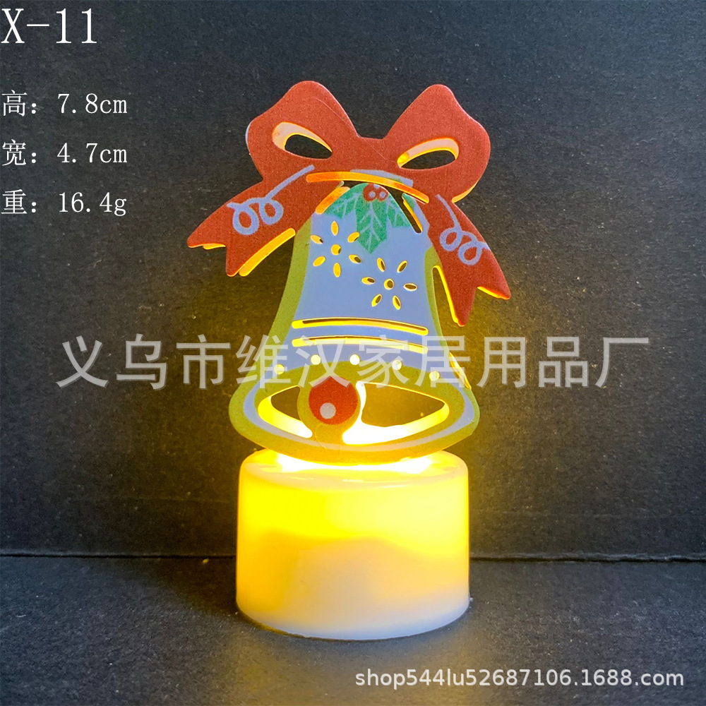 Vela Electrónica LED de Navidad de Hierro con Luz Cálida para Decoración de Noche image 18