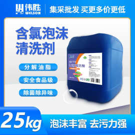 现货伟胜TP6含氯碱性泡沫清洗剂去油污食品饮料啤酒厂肉联厂专用