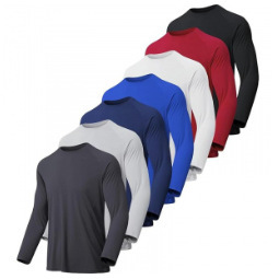欧米越境青少年向けメンズゆったりラウンドネック長袖日焼け止めTシャツ 3Dデジタルプリント原工場|undefined