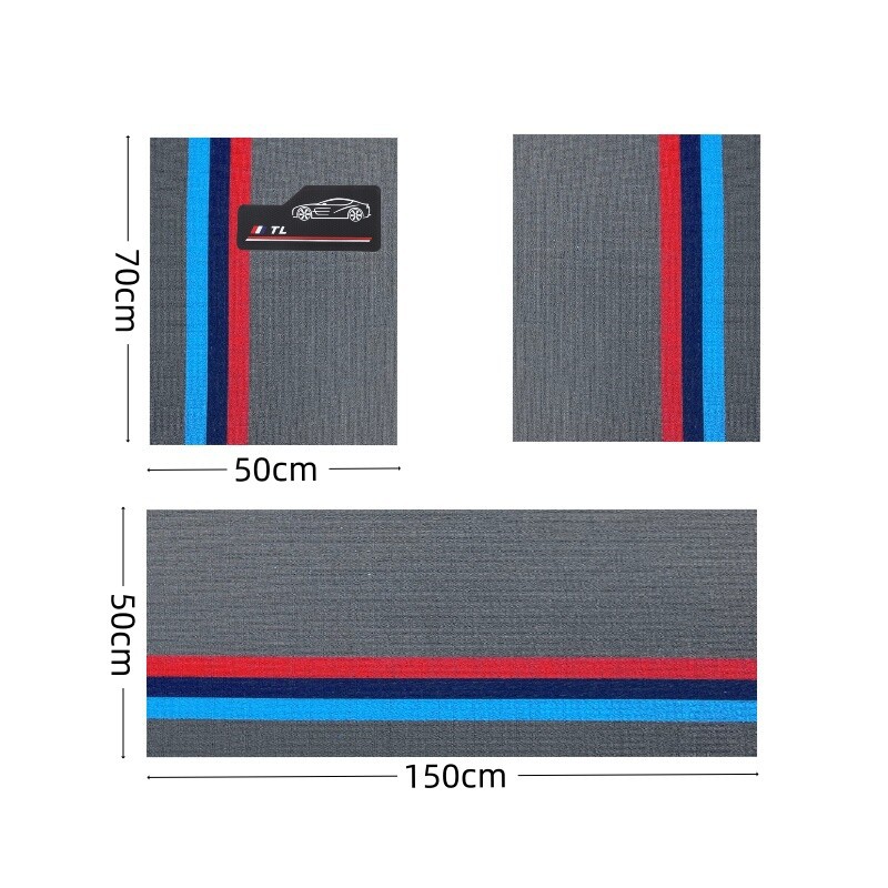 Suitable for cars, the Snowy carpet-style car mats can be freely cut and are easy to clean