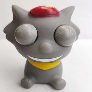 New exotic vinyl gray wolf squinting and pinching eye-breaking doll decompression whole body troubles vent funny toys