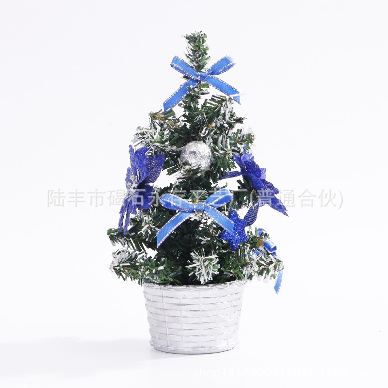 Navidad árbol decoración fábrica directa mini árbol artificial decoraciones familia Navidad regalos 20cm