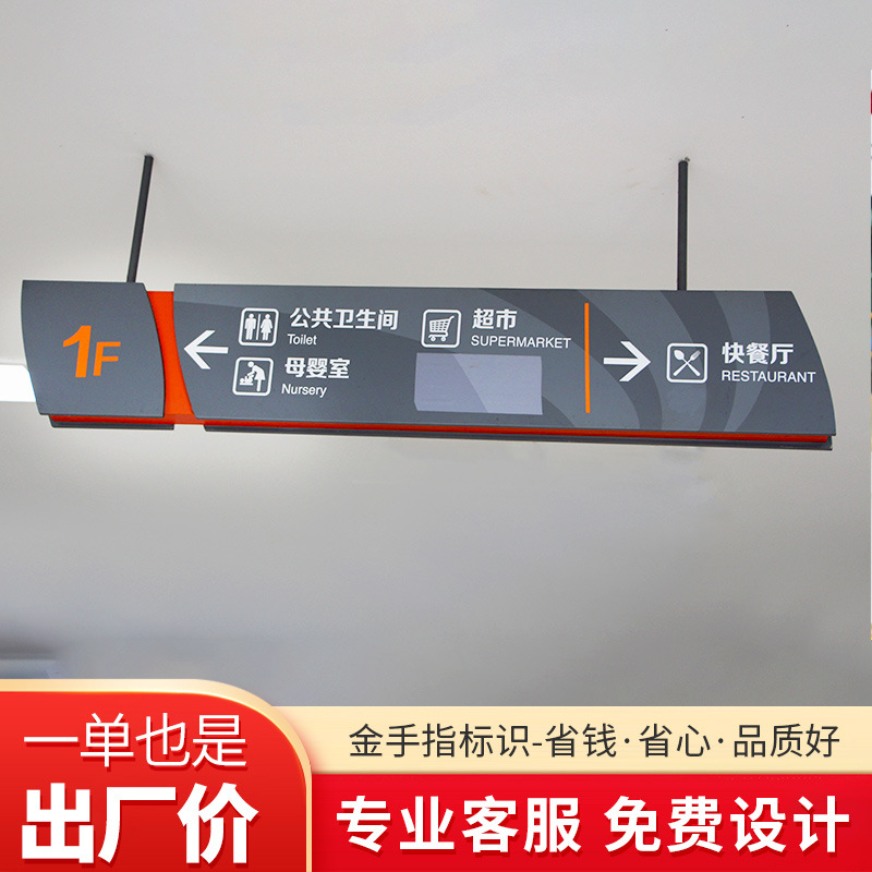 吊牌灯箱商场地铁站led灯箱发光吊牌 双面发光指示牌灯箱导视牌