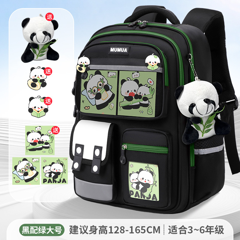 Negro y verde talla grande