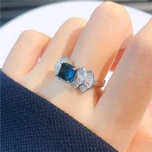 仿天然哥伦比亚培育祖母绿糖塔小众设计轻奢彩宝开口戒指批发宝石