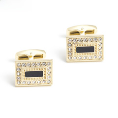 New High-end Enamel Diamond-studded Cufflinks, Versatile Men's and Women's Shirt Cufflinks, Exports Best-selling Cufflinks