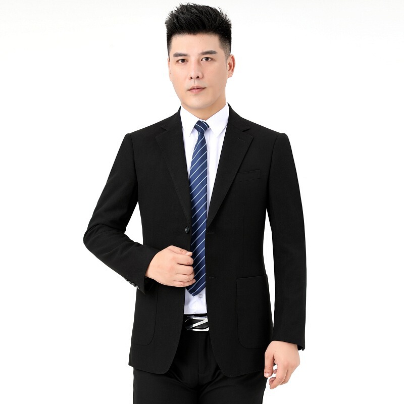 2024 Spring and Autumn New Style Young and Middle-Aged Men's Casual Suit Jacket Wool Single Suit Slim Fit Woolen Suit Dad Suit