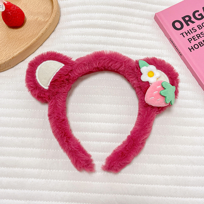 Cute pelúcia lavado facial correa de cabello para mujeres 2025 nuevo tipo de máscara especial para el cabello de maquillaje atar cabello correa de cabello